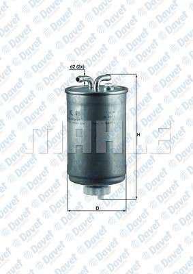 MAHLE KL41 Yakit Filtresi Golf Ii Jetta Ii Terra T3 Lt28/35/40/55 Polo/Classic 1.3/1.4d 1.6d/Td 2.4d/Td 78>93